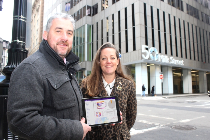 CEO Zandra Moore and CTO Ken Miller in Boston