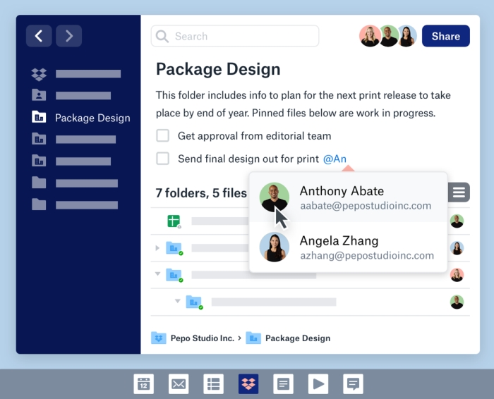 Turning Dropbox into a single digital workspace